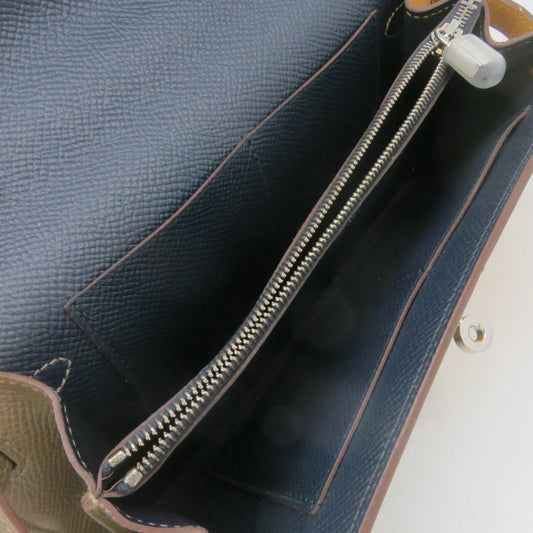 HERMES Kelly to go Wallet 22 Sesame/18 Etoupe/76 Bleu Indigo 大象灰 芝麻 深藍色 銀扣 長銀包 錢包