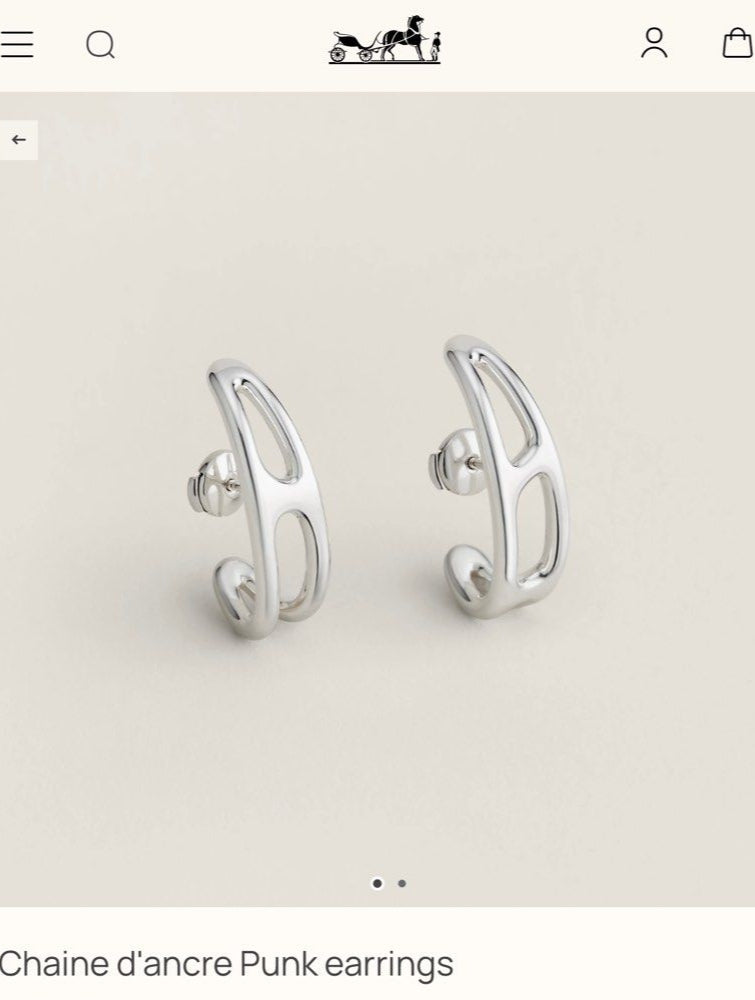 Hermes Chaine d'ancre Punk earrings耳環