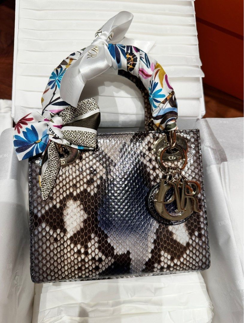 蟒蛇皮Lady Dior