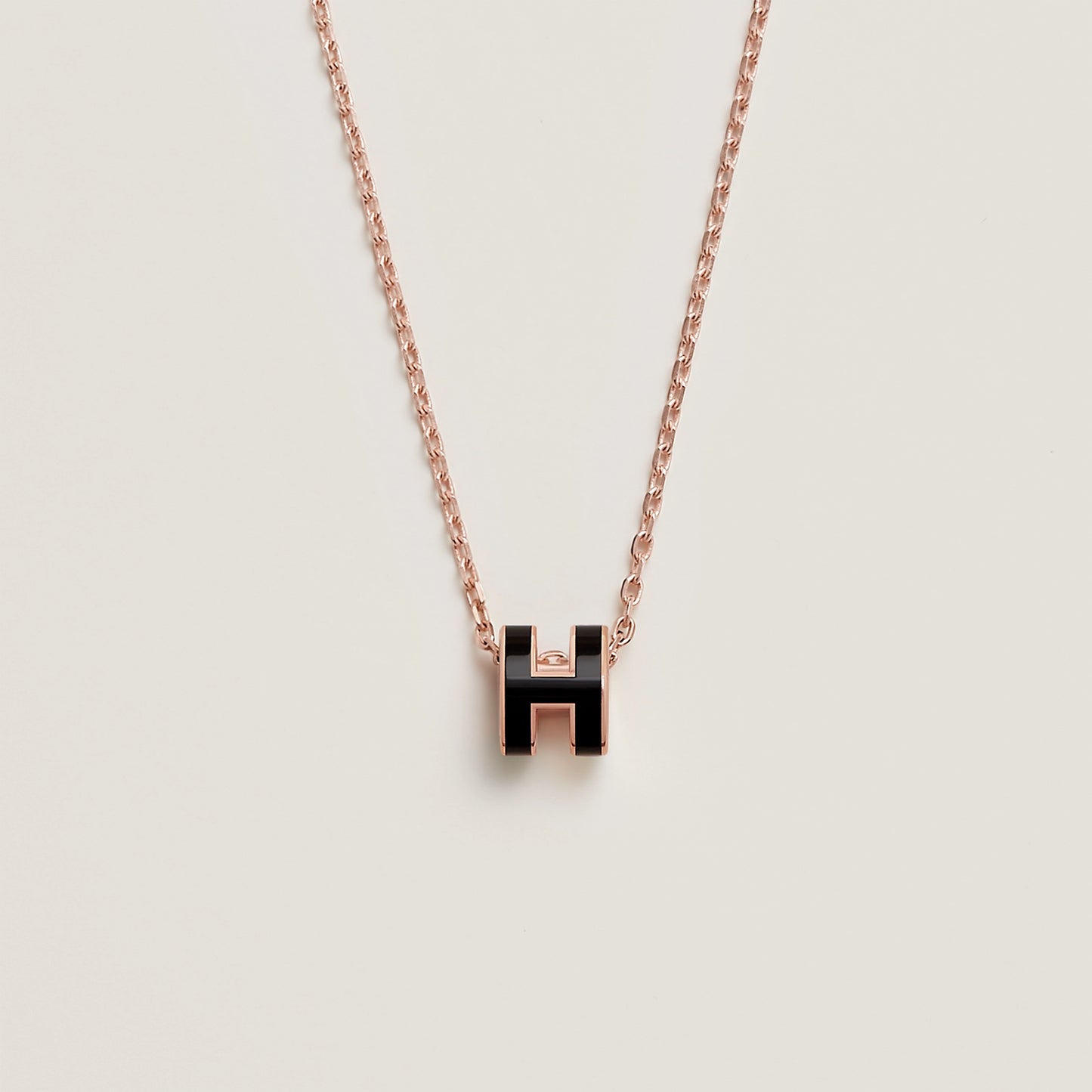 Hermes Mini Pop H pendant 頸鏈黑金