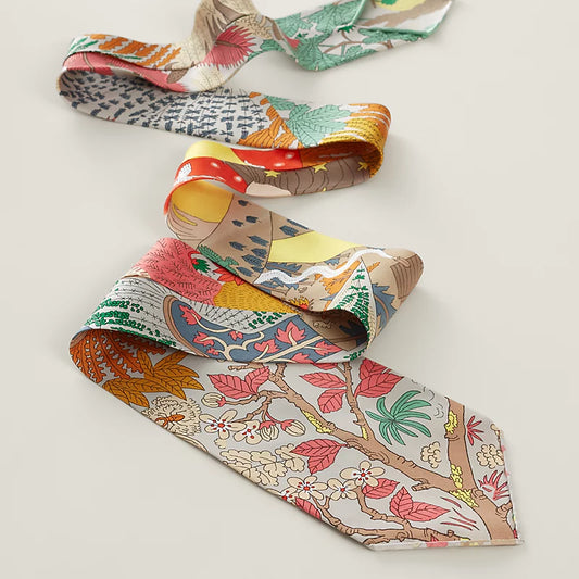 Hermes 2025 Dans les Bras de Selene tie絲巾領呔