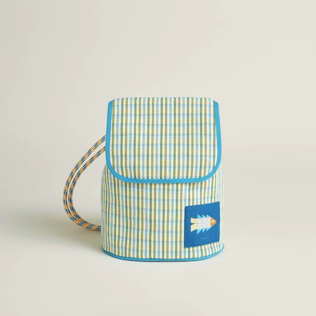 Hermes 藍色兒童背囊