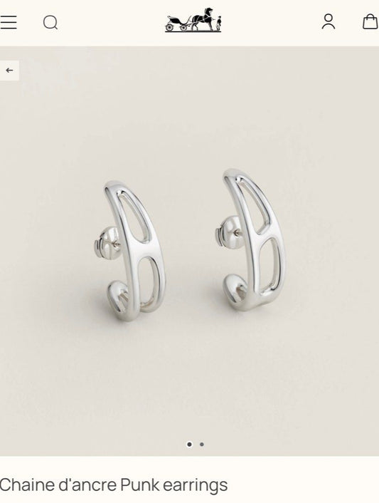 Hermes Chaine d'ancre Punk earrings耳環