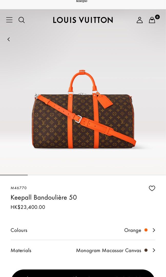 Louis Vuitton Keepall Bandouliere50 旅行袋