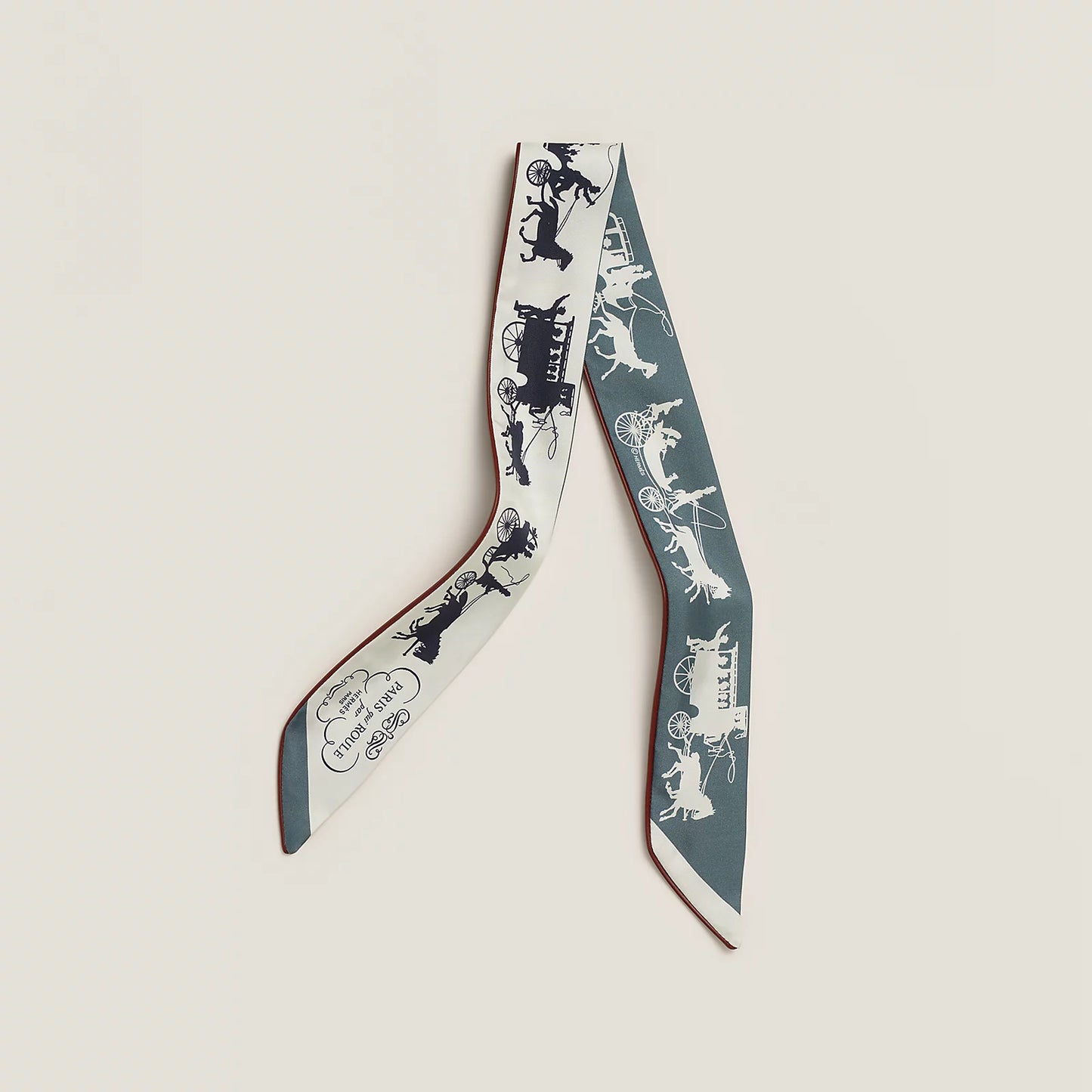 Hermes 2025皮邊Paris Qui Roule forever Twilly